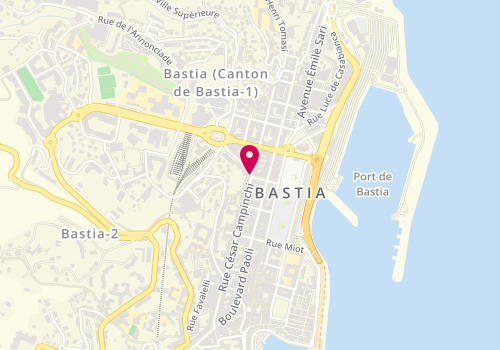 Plan de COSTANTINI-GUIDONI Caroline, 31 Rue César Campinchi, 20200 Bastia
