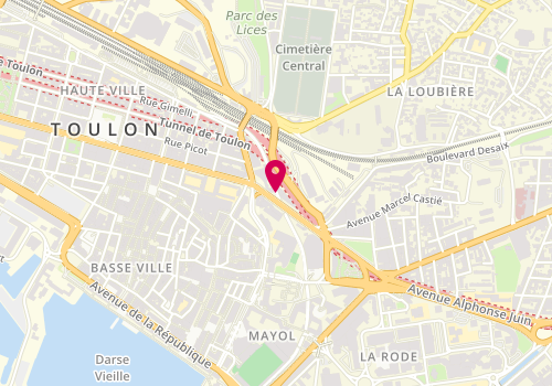 Plan de NGUYEN Van NUOI Delphine, 39 Boulevard Georges Clemenceau, 83000 Toulon