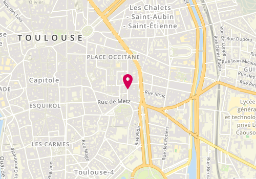 Plan de ORTIZ-EGEA José Manuel, 10 Rue du Rempartsaint Etienne, 31000 Toulouse