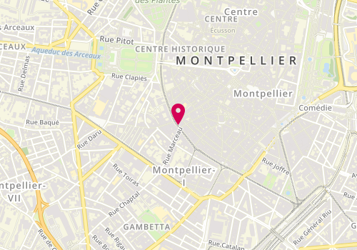 Plan de PLASSE-GANDOLFO Annie, 3 Boulevard Jeu de Paume, 34000 Montpellier