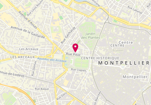 Plan de MAINGUY-AUCH-ROY Sylvie, 60 Place Jacques Mirouze, 34000 Montpellier