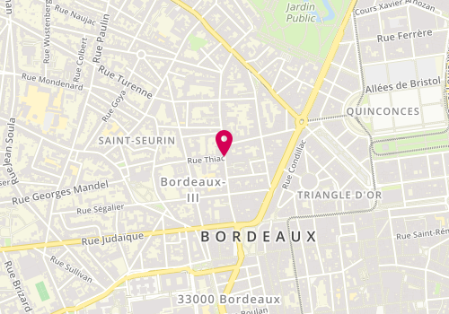 Plan de DEBONO Caroline, 68 Rue du Palais Gallien, 33000 Bordeaux