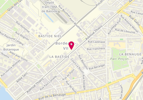 Plan de BENTATA Rabia, 144 Avenue Thiers, 33100 Bordeaux