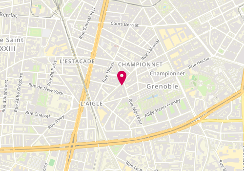 Plan de DUBLANCHE Stéphanie, 17 Rue de Turenne, 38000 Grenoble