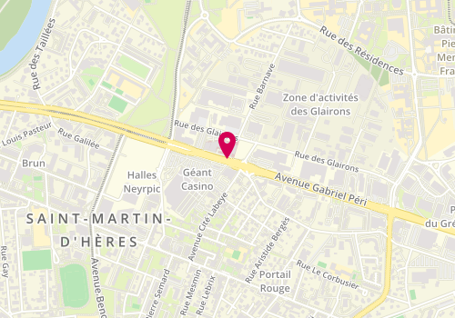 Plan de ALBINET Pierre, 83 Avenue Gabriel Peri, 38400 Saint-Martin-d'Hères
