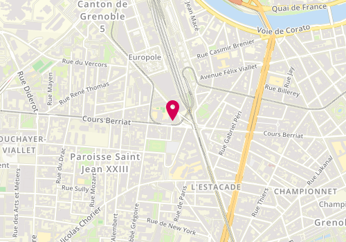 Plan de BERNAL-DESCOUR Fabienne, 82 Cours Berriat, 38000 Grenoble
