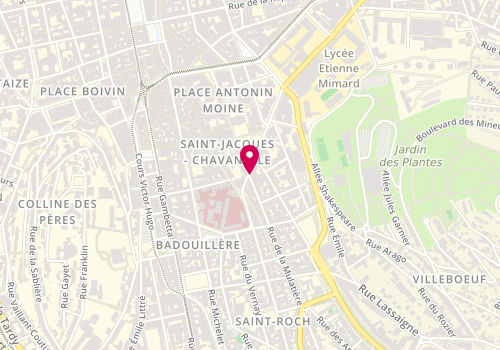 Plan de GUILLAUBEY Alexandre, 37 Place Chavanelle, 42000 Saint-Étienne