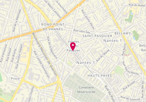 Plan de BREJTFUS Joanna, 88 Rue des Hauts Pavés, 44000 Nantes