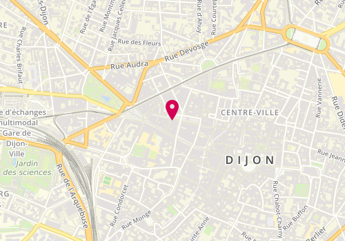 Plan de Ophtalmologie Grangier, 15 Place Grangier, 21000 Dijon