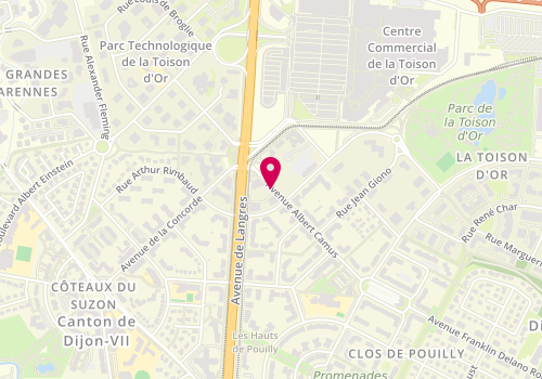 Plan de DOSSARPS Denis, 19 Avenue Albert Camus, 21000 Dijon