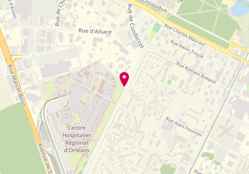 Plan de TURKI Khalil, 14 Avenue de l'Hopital, 45067 Orléans