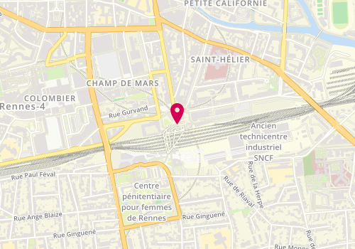 Plan de HANNOUCHE-BARED Danièle, 19 Place de la Gare, 35000 Rennes