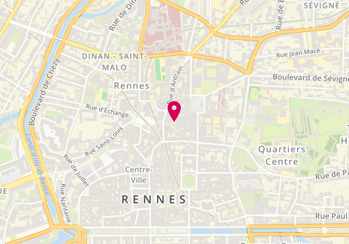Plan de HANNOUCHE-BARED Danièle, 7 Rue de la Visitation, 35000 Rennes