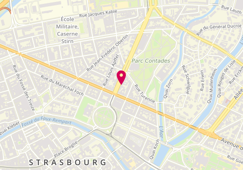 Plan de BAREIL-BOURCIER Florence, 8 Avenue de la Paix, 67000 Strasbourg