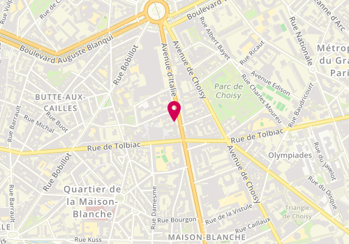 Plan de ATTIA Annie, 68 Avenue d'Italie, 75013 Paris