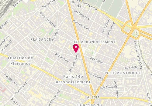 Plan de ANDZEMBE Vianney, 3 Rue Severo, 75014 Paris
