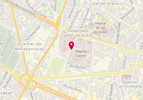 Plan de AZAN Frédéric, 27 Rue du Faubourg Saint Jacques, 75014 Paris