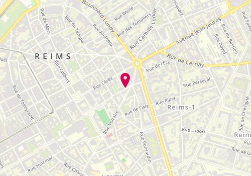 Plan de PERON-DECOTTIGNIES Gwenaëlle, 37 Rue Eugene Desteuque, 51100 Reims