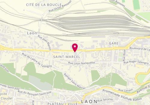 Plan de GAUTHIER Jean-Brice, 113 Boulevard Pierre Brossolette, 02000 Laon