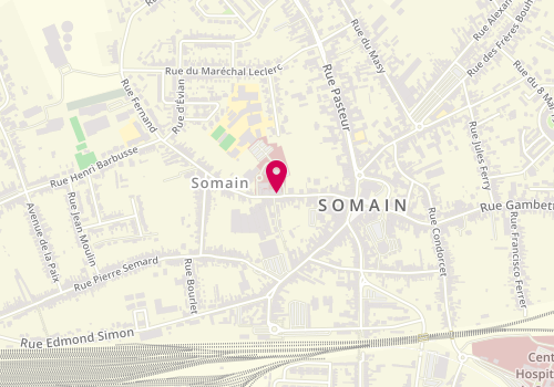 Plan de SERGHINI Younès, 28 Rue Anatole France, 59490 Somain