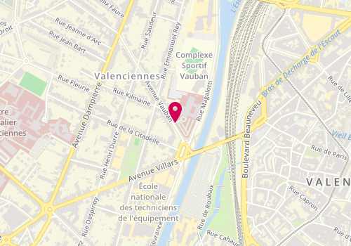 Plan de FACON Gonzague, 10 Avenue Vauban, 59300 Valenciennes
