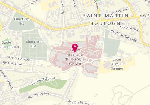 Plan de MOMAL Gabin, Rue Jacques Monod, 62321 Boulogne-sur-Mer